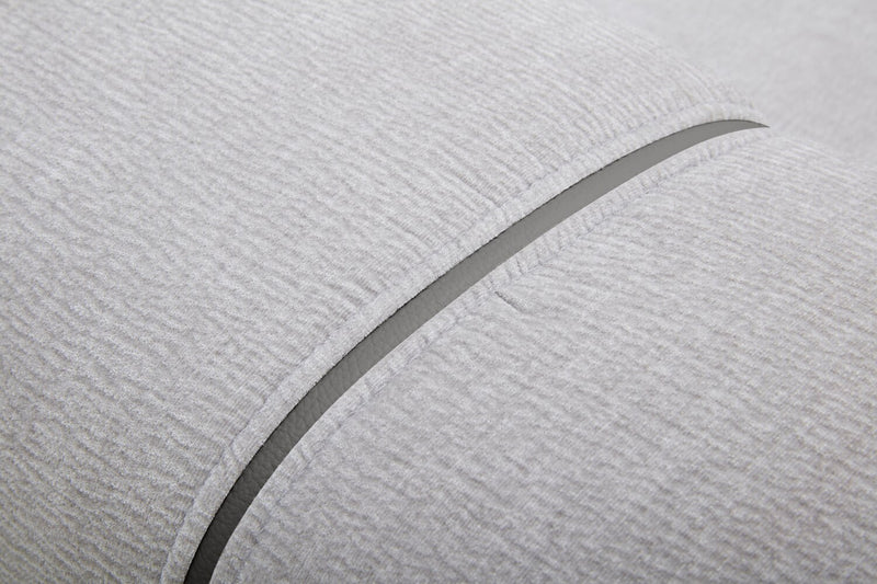 Sofa sectionnel de droite à inclinaison électrique Presidio 6 pièces - poudre