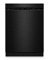 Lave-vaisselle KitchenAid de 24 po et de 47 dBA avec panier à ustensiles sur le troisième niveau - noir - KDFS224SBL
