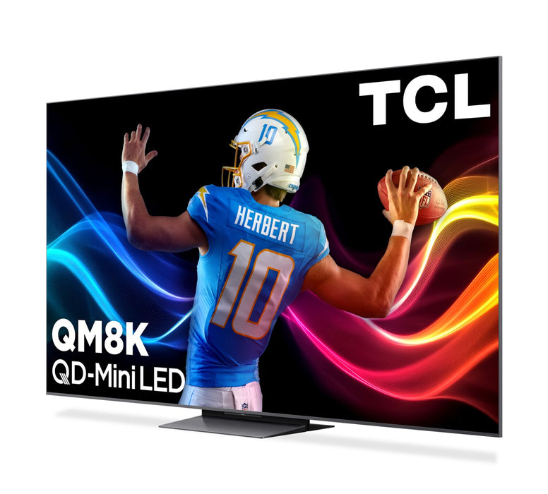 Téléviseur intelligent QLED Mini DEL QD TCL QM8K UHD 4K de 65 po avec Google TVMC (65QM8K) - modèle 2025