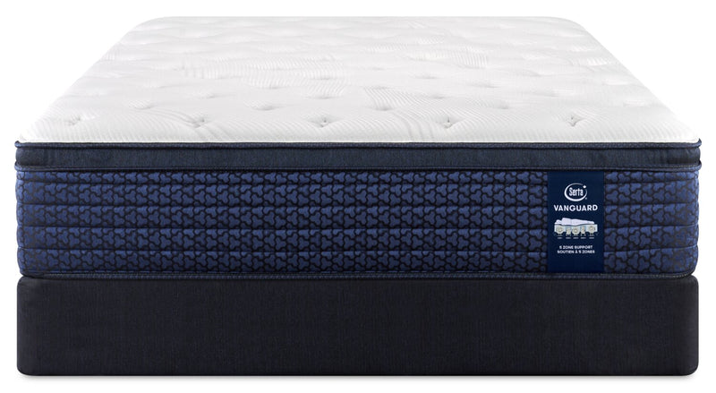 Ensemble matelas moyen à Euro-plateau Stonebridge Vanguard de Serta pour grand lit 