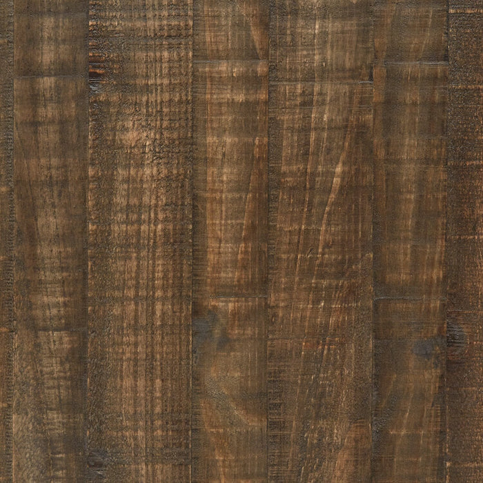 Table de bout ronde rustique Elm de 20 po en pin - brune