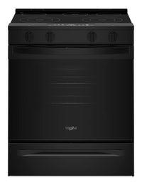 Cuisinière intelligente électrique Whirlpool de 5,3 pi3 et de 30 po avec mode sans préchauffage - noire - YWSES3330TB