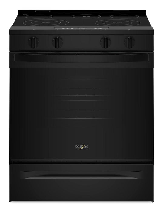 Cuisinière intelligente électrique Whirlpool de 5,3 pi3 et de 30 po avec mode sans préchauffage - noire - YWSES3330TB