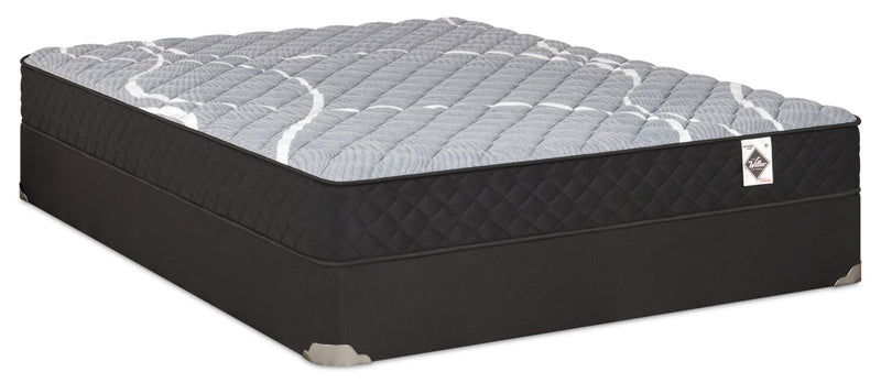 Ensemble Matelas ferme à plateau régulier dans une boîte White Birch de Springwall pour lit simple