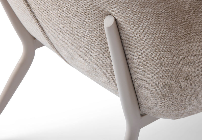 Fauteuil d’appoint Tori de 32,68 po en tissu avec armature en métal - sable