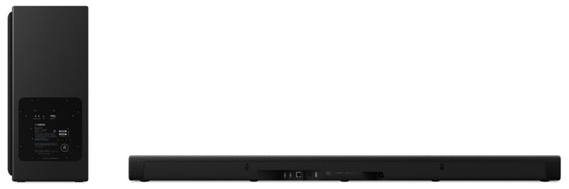 Barre de son à 2.0 canaux YAMAHA avec Dolby AtmosMD, True X Surround et caisson d’extrêmes graves sans fil (SR-X50A)