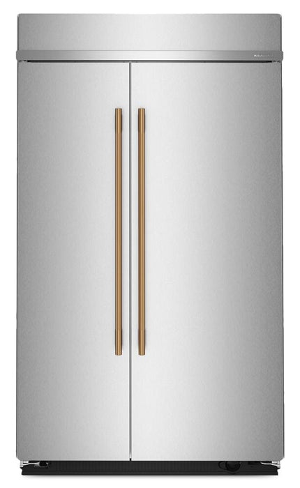 Réfrigérateur encastré KitchenAid de 29,4 pi3 et de 48 po à compartiments juxtaposés - acier inoxydable - KBSN748SPS