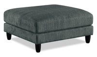  Pouf modulaire Lounge de 40 po en tissu chenille - gris