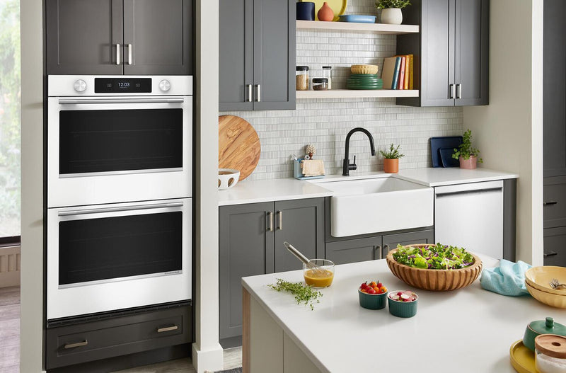 Four mural double intelligent électrique KitchenAid de 30 po - blanc - KOED730SWH