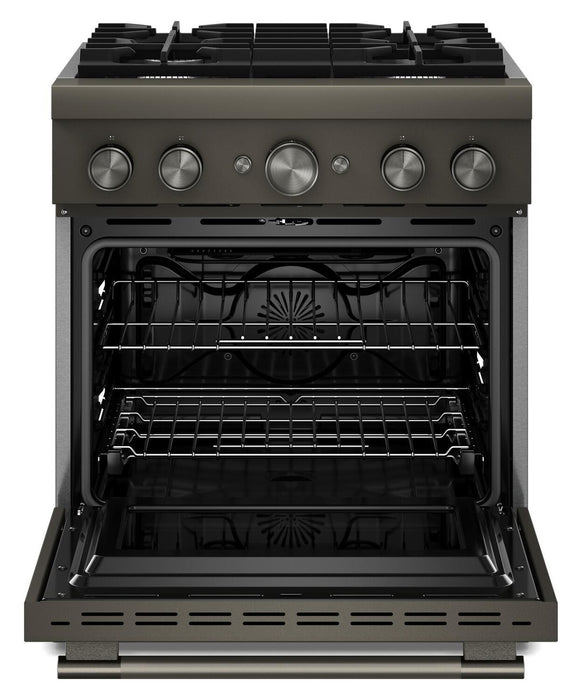Cuisinière hybride KitchenAid de 4,1 pi3 avec mode de friture à air sans préchauffage - minerai noir - KFDS930SBE