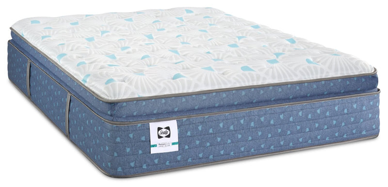 Matelas Euro-plateau épais Paradiso Resort Luxury Posturepedic Crown Jewel de Sealy pour très grand lit
