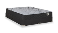  Ensemble matelas semi-ferme à plateau régulier dans une boîte Red Cedar de Springwall pour très grand lit
