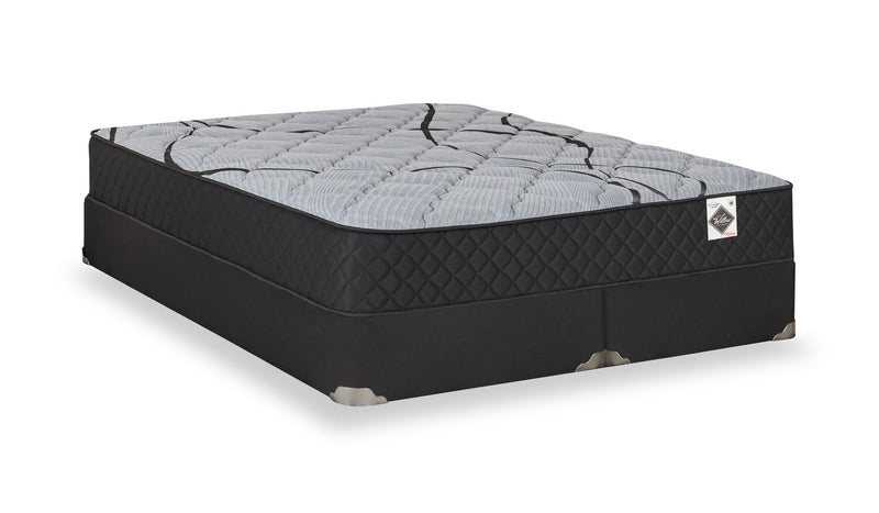 Ensemble Matelas semi-ferme à plateau régulier dans une boîte Red Cedar de Springwall pour très grand lit