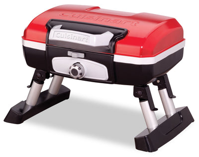 Cuisinart Petite Gourmet Portable Tabletop Gas Grill - Red - CGG-180T-C | Barbecue de table à gaz portatif Petit gourmet de Cuisinart - rouge - CGG-180T-C | CGG180TC