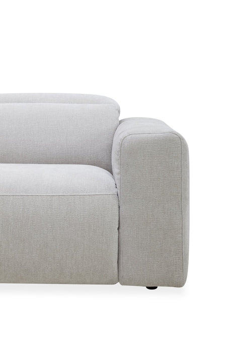 Sofa sectionnel de gauche à inclinaison électrique Presidio 6 pièces - poudre