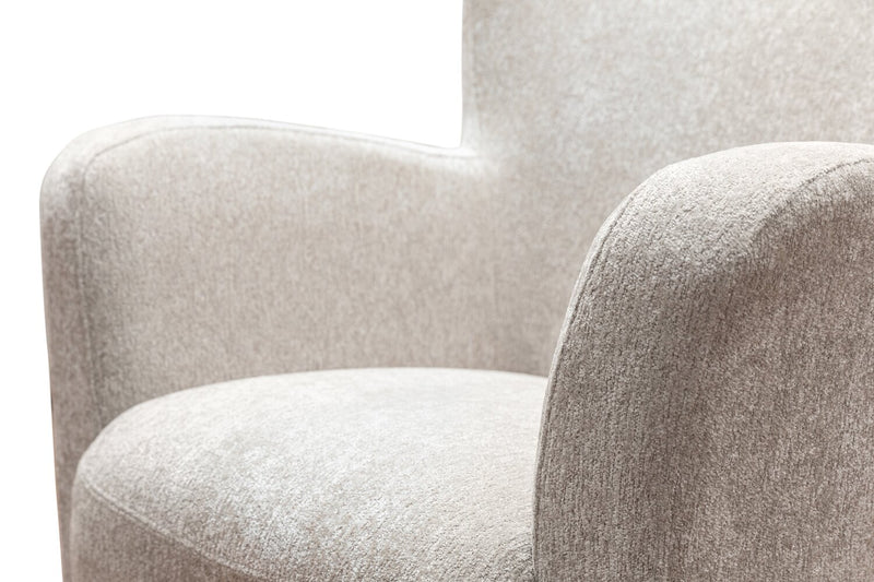 Fauteuil d'appoint Zello 29,75 po en tissu d'apparence lin - Lin