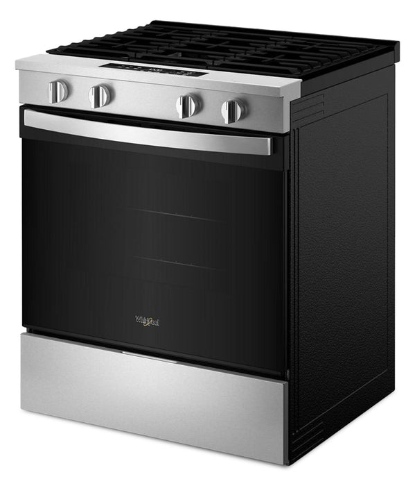 Cuisinière à gaz intelligente Whirlpool de 30 po, 5 pi³ – acier inoxydable – WSGS3330TS