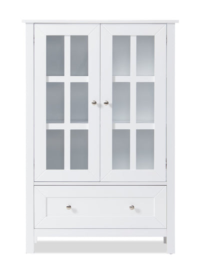 Tessa 31.5" Storage Accent Cabinet – White  | Armoire de rangement décorative Tessa de 31,5 po - blanche