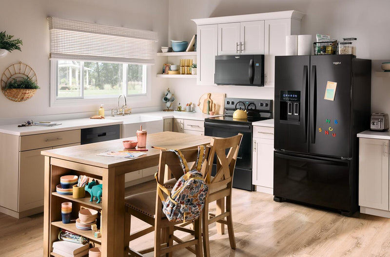 Réfrigérateur Whirlpool de 36 po et de 25 pi³ à portes françaises avec distributeur d’eau et de glaçons - WRFF3436RB