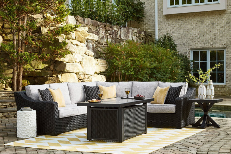 Causeuses de droite et de gauche Jasper pour la terrasse - noir