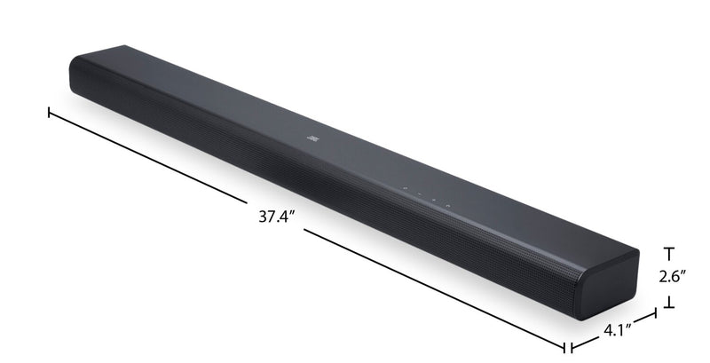 Barre de son à 3.1 canaux JBL avec Dolby AtmosMD et caisson d’extrêmes graves intégré (JBLSB510BLKAM)