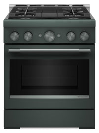  Cuisinière à gaz KitchenAid de 4,1 pi3 avec mode de friture à air sans préchauffage - genévrier - KFGS930SJP