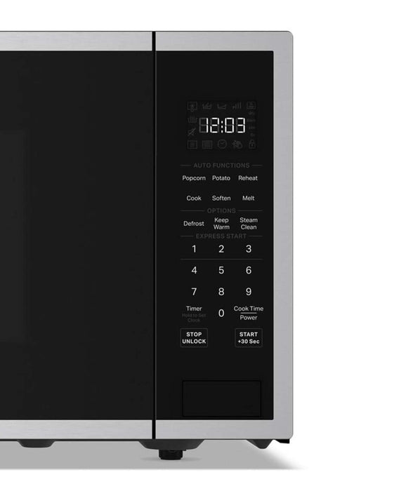 Four à micro-ondes de comptoir KitchenAid de 1,5 pi3 avec friture à air - acier inoxydable PrintShieldMC - KMCS522SPS