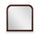 ["Miroir de commode de chambre à coucher Marco - brun cerisier"]
