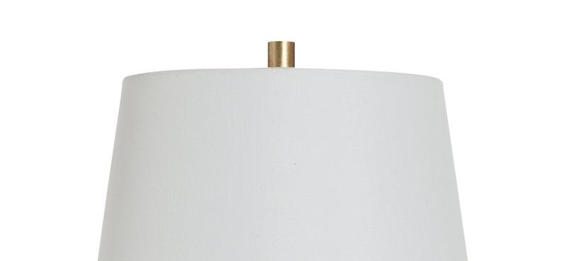 Lampe de table somptueuse Farah de 26 po en polyrésine dorée