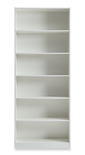 Bibliothèque William de 31,5 po à 6 tablettes - blanche