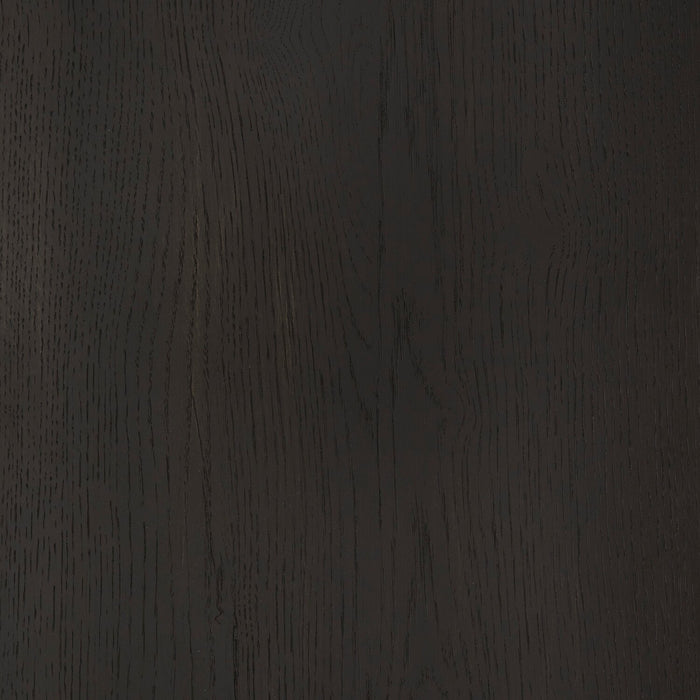 Chaise de salle à manger Logan en tissu de polyester avec dossier en échelle - noire
