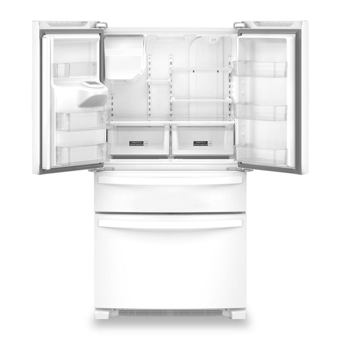 Réfrigérateur Whirlpool de 36 po et de 24,5 pi³ à portes françaises - blanc - WRMF3636RW