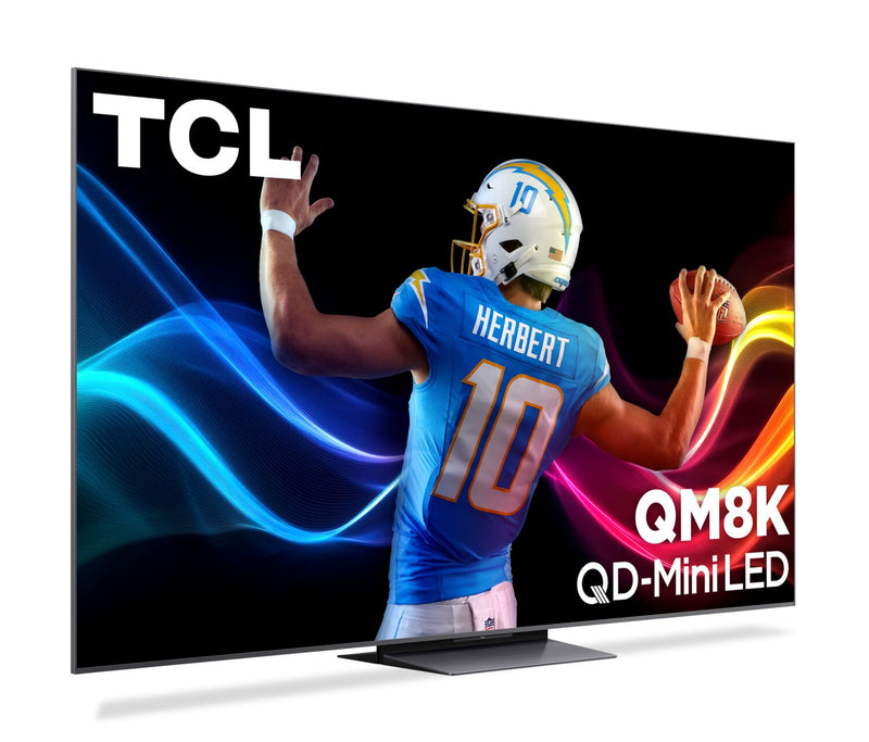 Téléviseur intelligent QLED Mini DEL QD TCL QM8K UHD 4K de 65 po avec Google TVMC (65QM8K) - modèle 2025