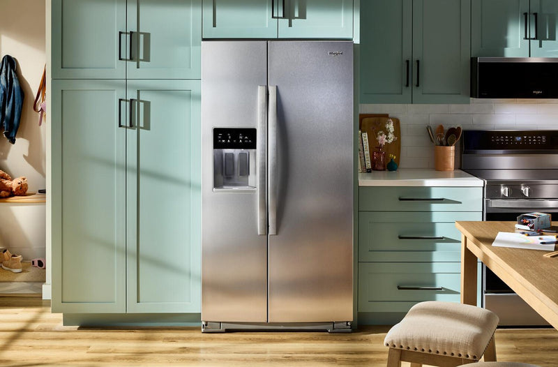 Réfrigérateur Whirlpool de 21 pi³ et de 36 po à compartiments juxtaposés - acier inoxydable résistant aux traces de doigts - WRSC5536RZ
