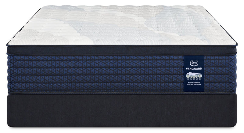 Ensemble matelas ferme à Euro-plateau Stonehaven Vanguard de Serta pour lit double