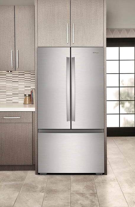 Réfrigérateur Whirlpool de 24 pi3 et de 36 po de profondeur comptoir véritable à portes françaises - acier inoxydable - WRFC3036RZ