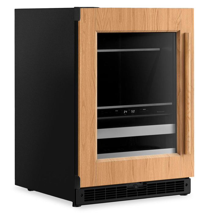 Refroidisseur à boissons KitchenAid de 24 po à panneau personnalisable - noir - KUBR524SPA