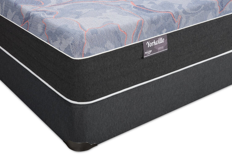 Ensemble matelas ferme à plateau-coussin lisse Yorkville de Springwall pour lit simple