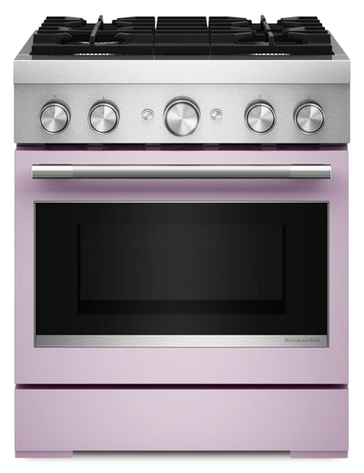 KitchenAid 4.1 Cu. Ft. Dual Fuel Range with No Preheat Air Fry Mode – Wildflower - KFDS930SWF | Cuisinière hybride KitchenAid de 4,1 pi3 avec mode de friture à air sans préchauffage - fleurs sauvages - KFDS930SWF