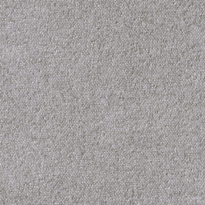 Lit de rangement Amos rembourré en tissu gris avec tête de lit à canaux et 3 tiroirs intégrés - format grand lit