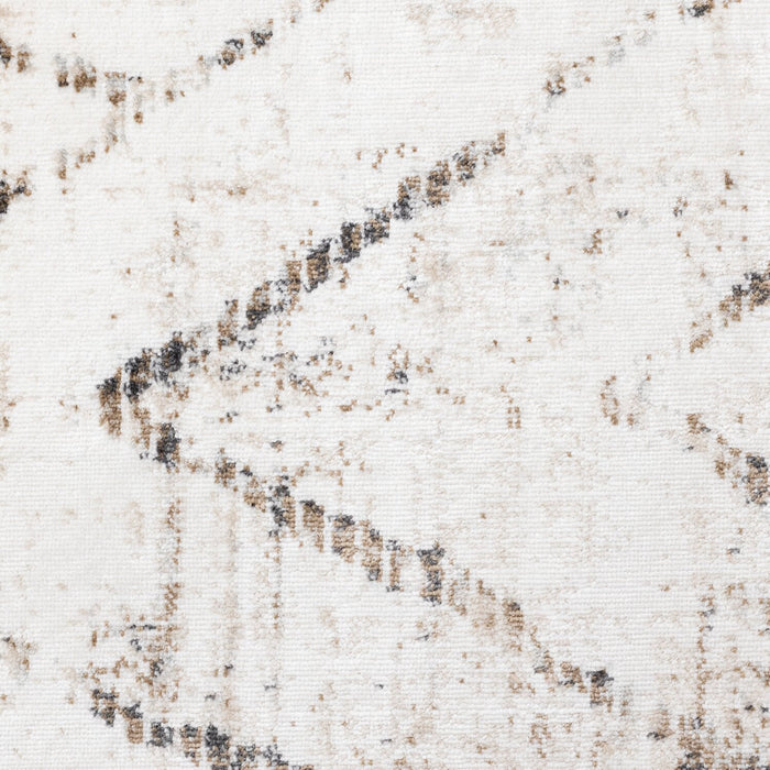 Carpette lavable Fresh crème à motif géométrique - 2 pi 0 po x 6 pi 7 po
