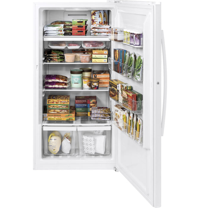 Congélateur vertical GE sans givre de 14,1 pi³ - blanc - FUF14DLRWW