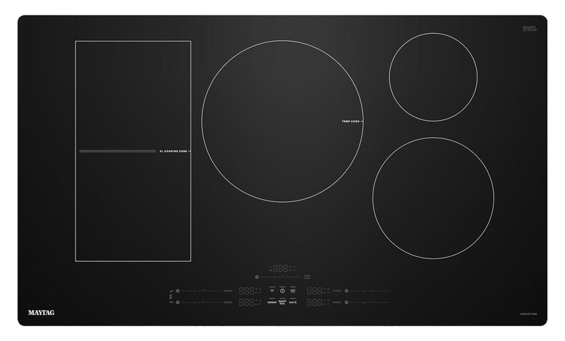 Surface de cuisson à induction Maytag de 36 po à 5 éléments - noire - MCIT8036SB