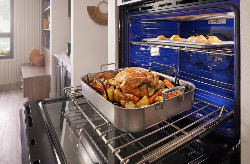 Four mural double KitchenAid de 27 po de 8,6 pi3 avec friture à air - KOED527PBS