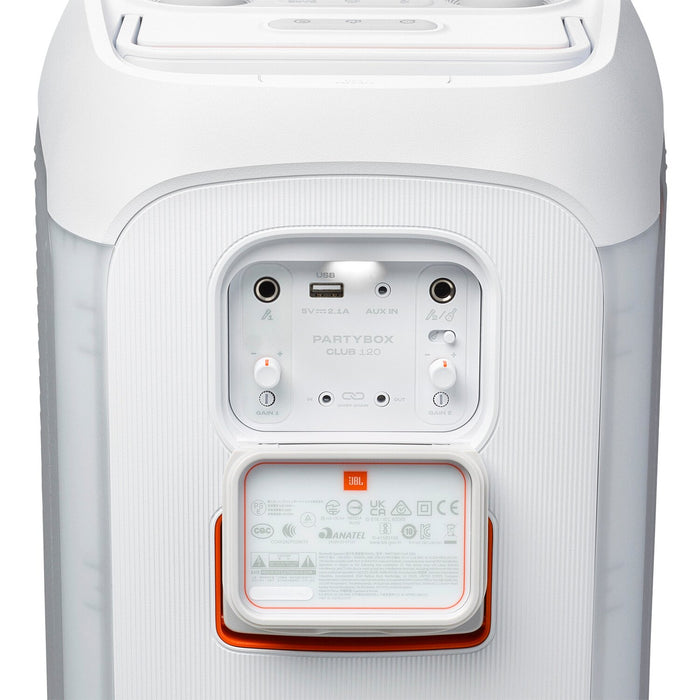 Haut-parleur de fête portatif illuminé de 160 W PartyBox Club 120 de JBL avec Bluetooth (JBLPBCLUB120SWAM)