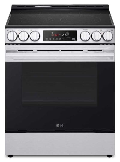 LG 6.3 Cu. Ft Smart Electric Range with EasyClean® - Smudge Resistant Stainless Steel - LSEL6333XE | Cuisinière intelligente électrique LG de 6,3 pi³ avec EasyCleanMD - acier inoxydable résistant aux taches - LSEL6333XE