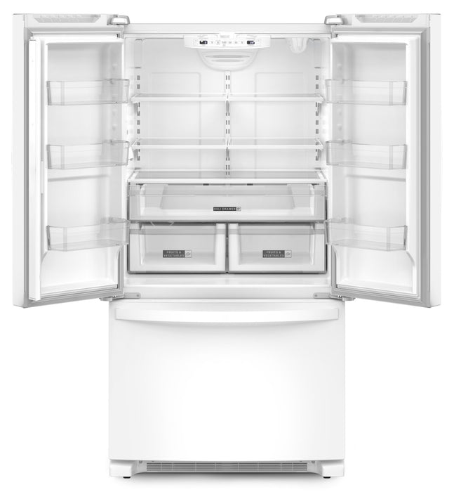 Réfrigérateur Whirlpool de 36 po et de 25 pi³ à portes françaises avec distributeur d’eau interne - WRFF3236RW
