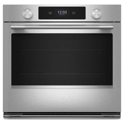 KitchenAid 30" Smart Electric Single Wall Oven – PrintShield Stainless Steel - KOES730SPS | Four mural simple électrique intelligent KitchenAid de 30 po - acier inoxydable PrintShieldMC - KOES730SPS