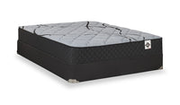  Ensemble matelas semi-ferme à plateau régulier dans une boîte Red Cedar de Springwall pour grand lit
