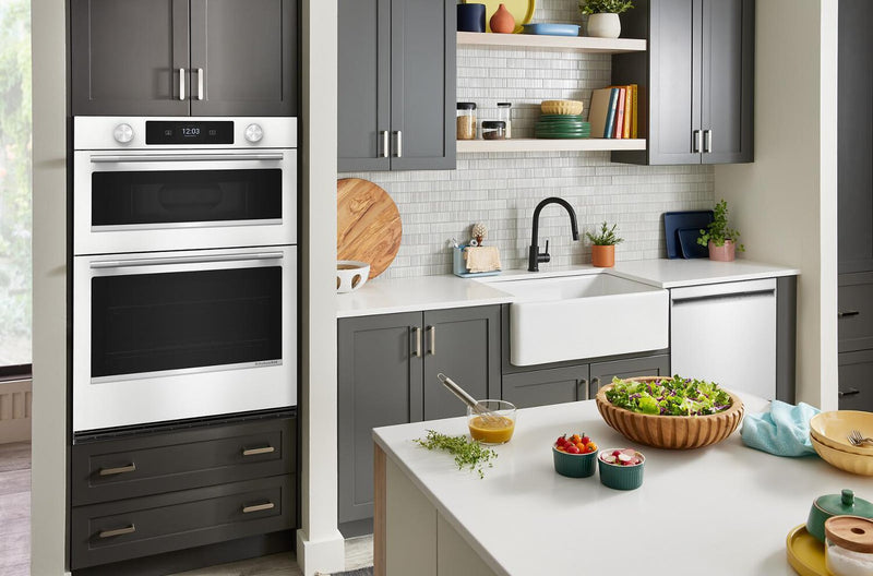 Four mural combiné intelligent électrique KitchenAid de 30 po - blanc - KOEC730SWH